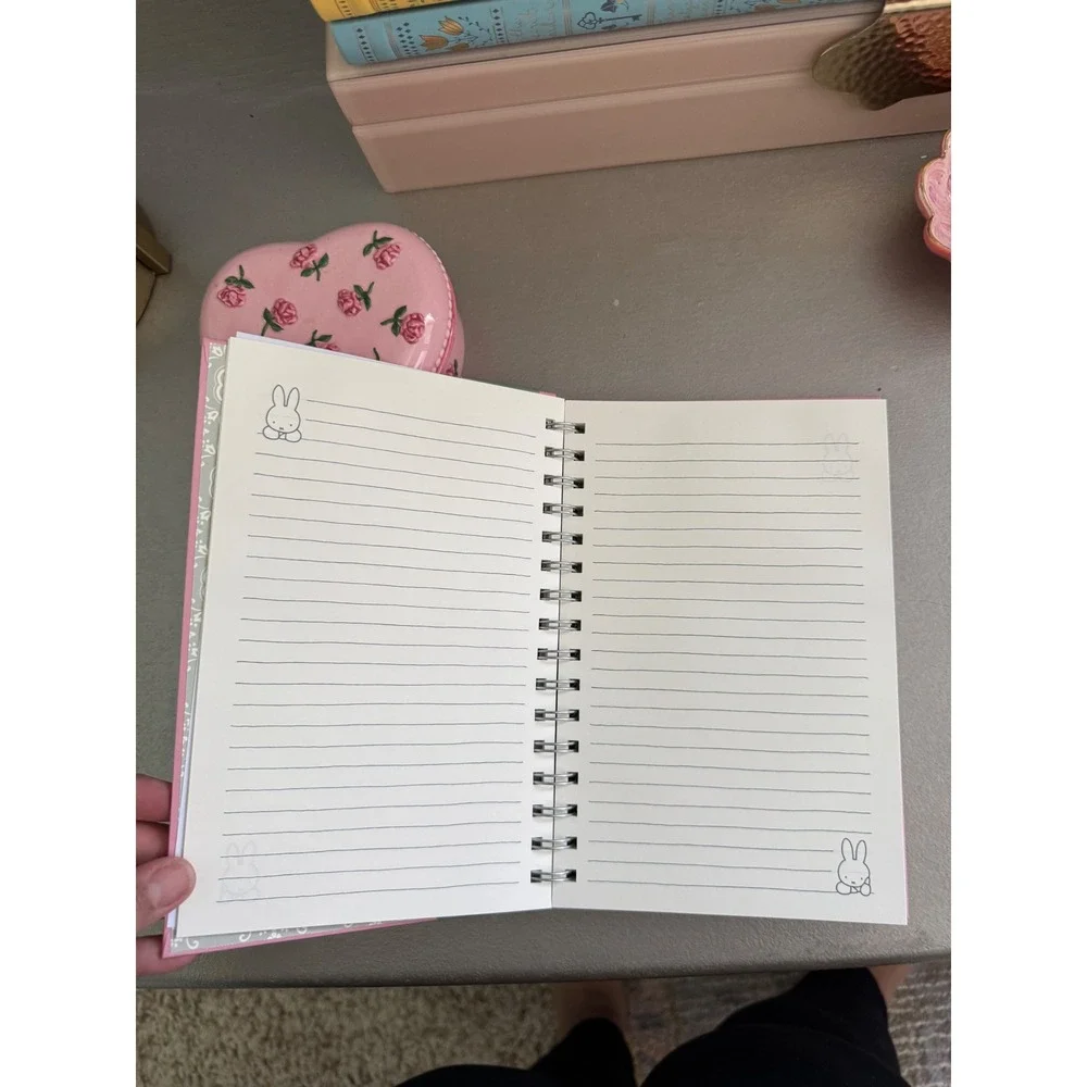 Miffy Pink Spiral Notebook with Pen & Stickers Cute Kawaii Stationery Seat
